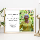 Trouw Stoel Herdenking Grootmoeder van de Bruidego Poster