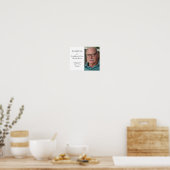 Trouw Stoel Herdenking Grootvader Bruidegom Foto Poster (Keuken)