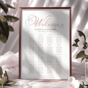 Trouw Stoelenindeling Bord Elegant Poster