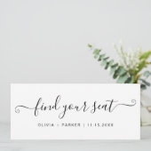 Trouw Stoelenindeling Vind Je Stoelkaart Kaart (Staand voorkant)