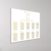 Trouw Stoelenkaart Minimaal Echt Goud Folie Folie Afdrukken (Laagn)