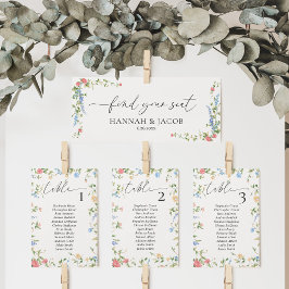 Trouw Stoelenkaart Welkomst Header met Wilde Bloem