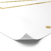 Trouw Stoelenplan Elegante Geometrie Poster (Hoek)