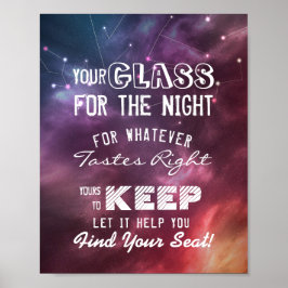 Trouw Stoelindeling Glas Voor De Nacht Vind Je Pla Poster