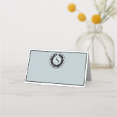 Trouw Stoelkaart met Monogram en Vouw Plaatskaartje (Voorkant)