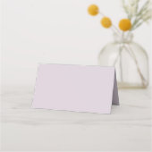 Trouw stoffige lavendel crème monogram krans plaatskaartje (Achterkant)