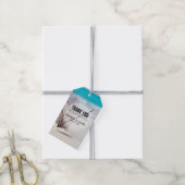 Trouw Strand met witte schelpen Cadeaulabel (Met Touw)