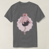 Trouw Struisvogel Bruidsboeket bruid T-shirt (Design voorkant)