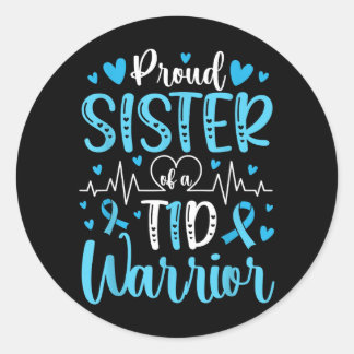 Trouw T1d Diabetes Warrior Zus Type 1 Diabetes Ronde Sticker