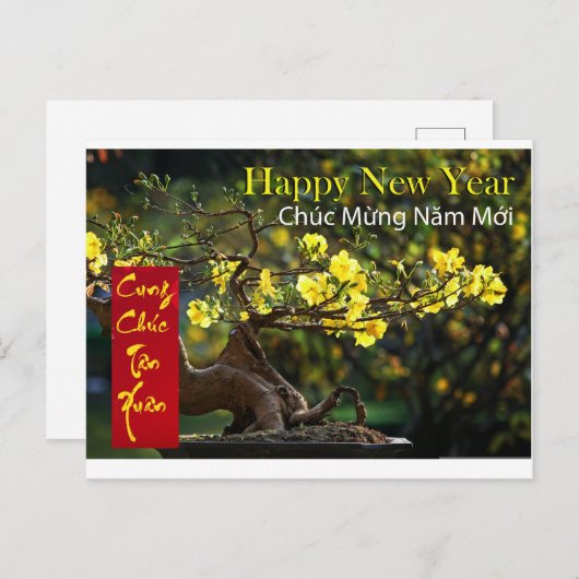 TROUW t Chúc Mừng Năm Mới Gelukkig Nieuwjaar 2024 Briefkaart (Voorkant / Achterkant)