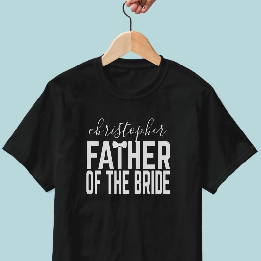 Trouw T-shirt met naam vader van de bruid