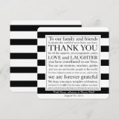 Trouw Tafelkaart Bedankbericht Kaart (Voorkant / Achterkant)