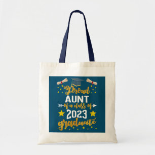 Trouw tante van een afgestudeerde van de klas van tote bag
