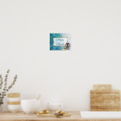 Trouw Teken Fotohokje Blauwe Mandala Poster (Keuken)