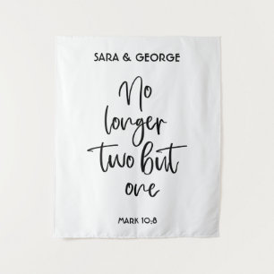 Trouw Teken Tapijt 'Niet Meer Twee Maar Een' Wandkleed