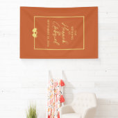 Trouw Terracotta en Goud Spandoek (Insitu)