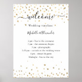 Trouw tijdschema programma gouden harten welkom poster (Voorkant)