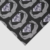 Trouw Tissue Papier met Diamant Handen (Detail)