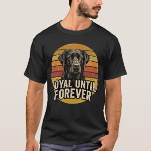 Trouw Tot in Euwigheid Zwarte Labrador Vintage Hon T-shirt