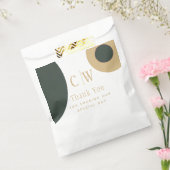 Trouw Trouw Dankjewel Olijfgroen Gouden Cadeau Ges Bedankzakje (Gezegeld)