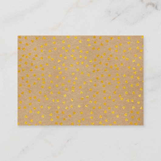 Trouw Trouw Hart Chic Script Trouwkaart Plaatskaartje (Achterkant)