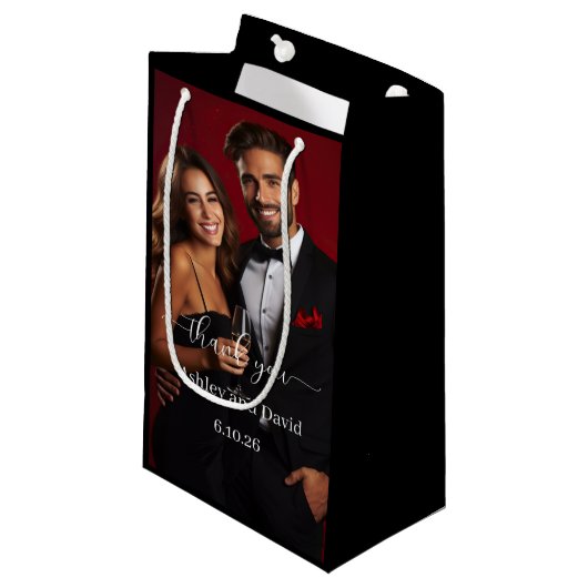 Trouw Trouwcadeautas Klein Cadeauzakje (Voorkant Gekanteld)