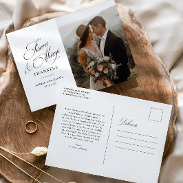 Trouw Trouwkaart Dankjewel  Briefkaart