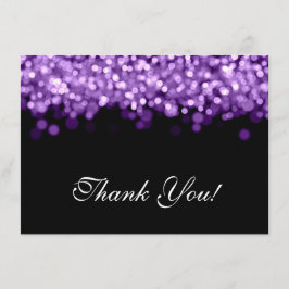 Trouw Trouwkaart Paarse Lichten Bedankkaart