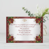 Trouw Trouwkaart "Wintertrouw" rood Kaart (Staand voorkant)