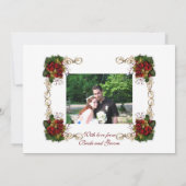 Trouw Trouwkaart "Wintertrouw" rood Kaart (Achterkant)