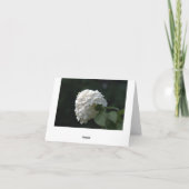 Trouw Trouwkaart Witte Lime Hydrangea Blank Kaarte Bedankkaart (Achterkant)