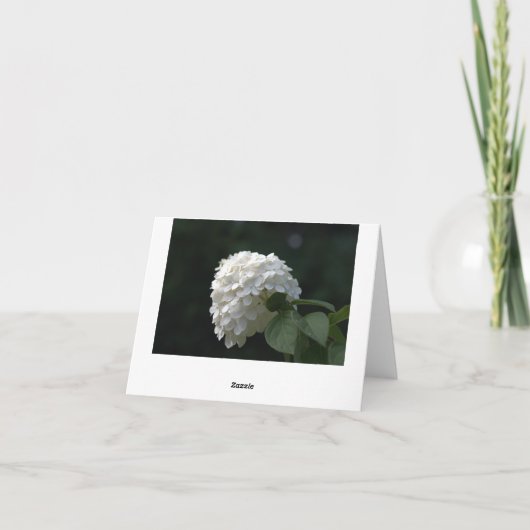 Trouw Trouwkaart Witte Lime Hydrangea Blank Kaarte Bedankkaart (Achterkant)