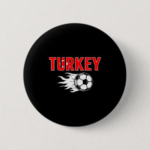 Trouw Turkije Voetbalfans Jersey Turkse Vlag Voetb Ronde Button 5,7 Cm