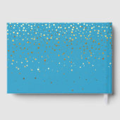 Trouw Turquoise Blauw Gastenboek (Achterkant)