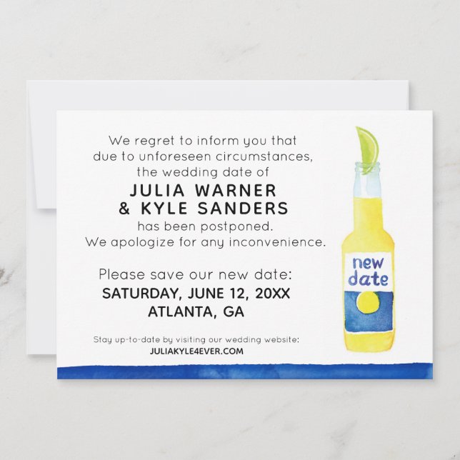 Trouw Uitgesteld Kaart (Voorkant)