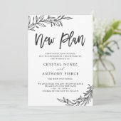 Trouw uitgesteld Nieuwe planning Bewaar onze nieuw Kaart (Staand voorkant)