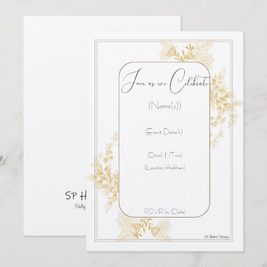 Trouw Uitnodiging (Voorkant / Achterkant)