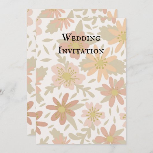 trouw uitnodiging (Voorkant / Achterkant)