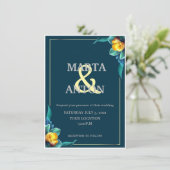 trouw uitnodiging (Staand voorkant)