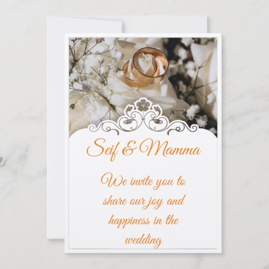 trouw uitnodiging  (Voorkant)