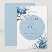 trouw uitnodiging  (Voorkant / Achterkant)