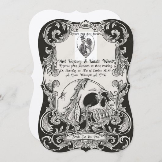 trouw uitnodiging (Voorkant / Achterkant)