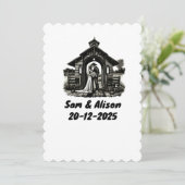 Trouw uitnodiging (Staand voorkant)