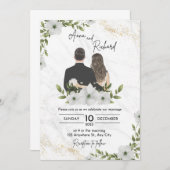 trouw uitnodiging (Voorkant / Achterkant)