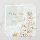 trouw uitnodiging (Voorkant / Achterkant)