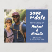 Trouw Uitnodiging Aangepaste Foto SAVE the DATE Ka (Voorkant)