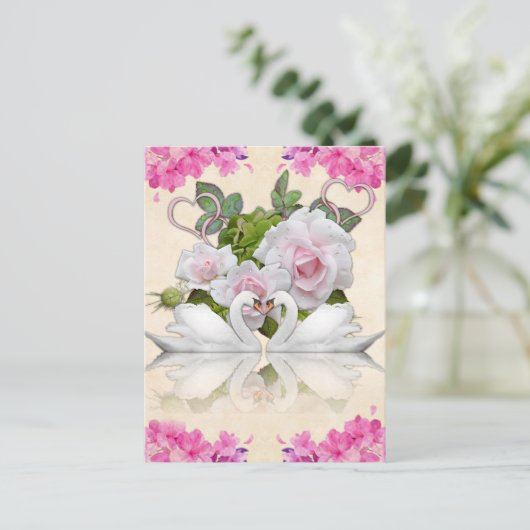 Trouw Uitnodiging Briefkaart (Staand voorkant)