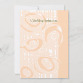 Trouw Uitnodiging Cultuur Mozaïek Bloem Roze (Achterkant)