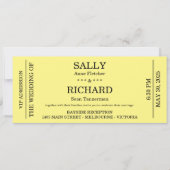 Trouw Uitnodiging (Gestileerd naar een Concertkaar (Voorkant)