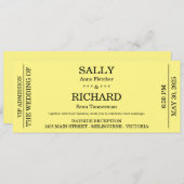 Trouw Uitnodiging (Gestileerd naar een Concertkaar (Voorkant / Achterkant)